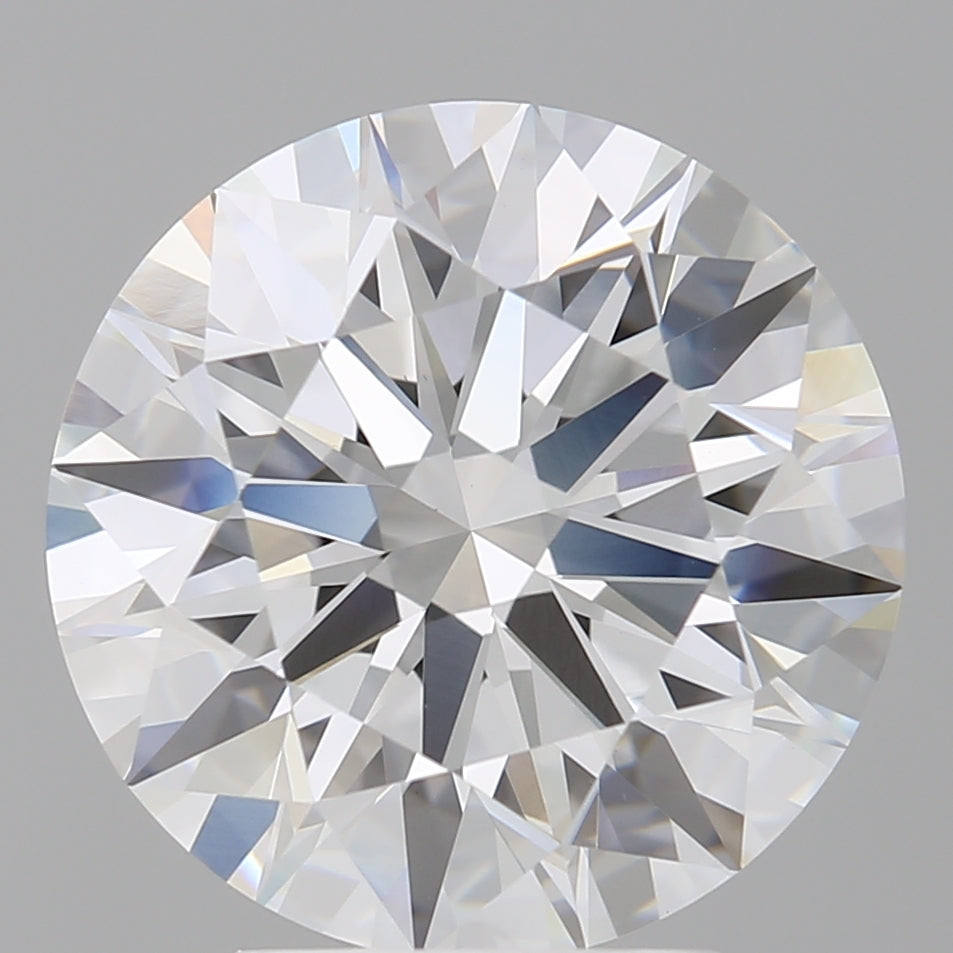 4.10 Carat Round Shaped, Ideal Cut, E Color, VVS2 Clarity, IGI Certified Lab Grown Diamond