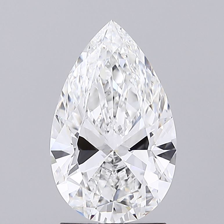2.01 Carat Pear Shaped, Ideal Cut, E Color, IF Clarity, IGI Certified Lab Grown Diamond