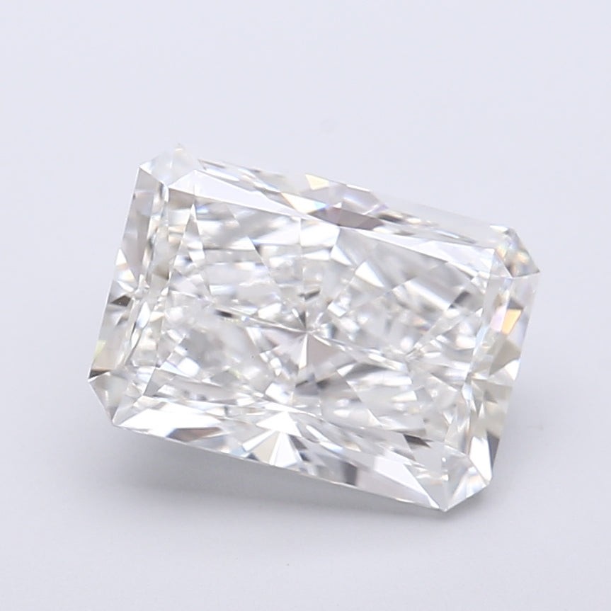 3.51 Carat Radiant Shaped, Very Good Cut, F Color, VVS2 Clarity, IGI Certified Lab Grown Diamond