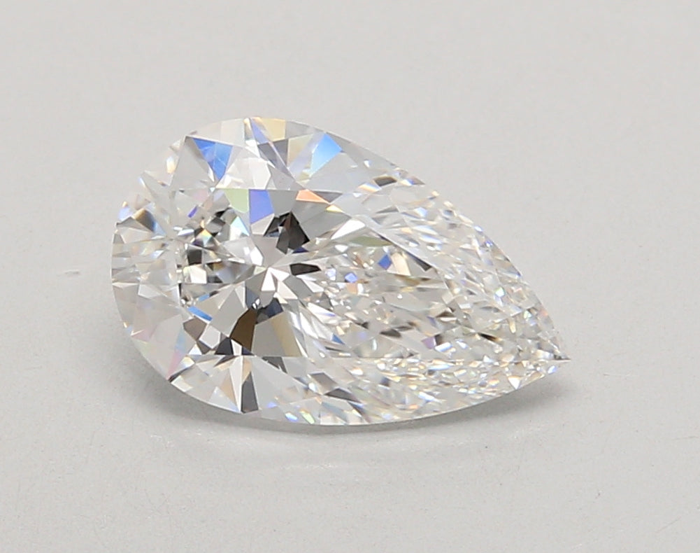2.05 Carat Pear Shaped, Ideal Cut, D Color, VVS2 Clarity, IGI Certified Lab Grown Diamond