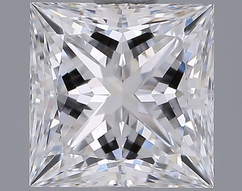 1.55 Carat Princess Shaped, Ideal Cut, D Color, VVS2 Clarity, IGI Certified Lab Grown Diamond