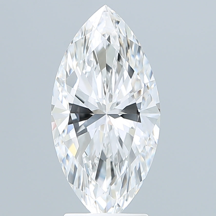 3.09 Carat Marquise Shaped, Ideal Cut, E Color, VVS2 Clarity, IGI Certified Lab Grown Diamond