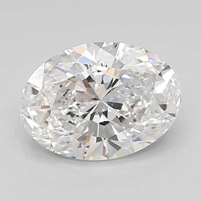 1.58 Carat Oval Shaped, Ideal Cut, E Color, IF Clarity, IGI Certified Lab Grown Diamond