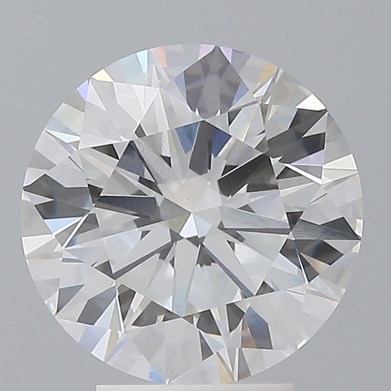 4.06 Carat Round Shaped, Ideal Cut, E Color, VVS2 Clarity, IGI Certified Lab Grown Diamond