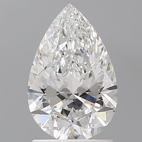 1.54 Carat Pear Shaped, Ideal Cut, E Color, VVS2 Clarity, IGI Certified Lab Grown Diamond