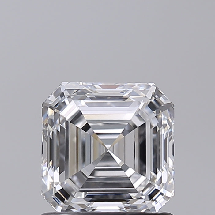 1.02 Carat Asscher Shaped, Very Good Cut, D Color, VVS2 Clarity, IGI Certified Lab Grown Diamond