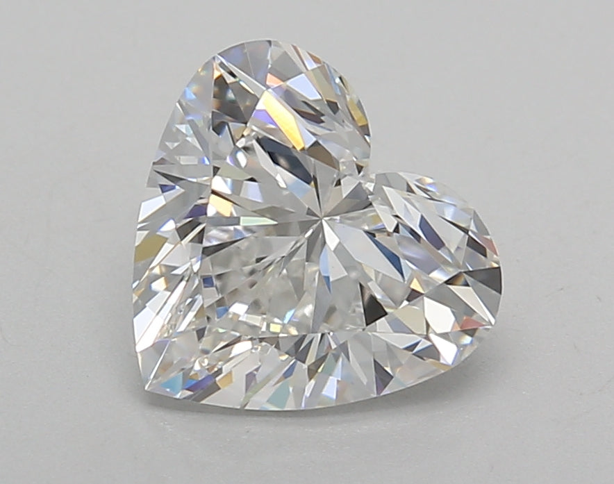 2.01 Carat Heart Shaped, Excellent Cut, D Color, VVS2 Clarity, IGI Certified Lab Grown Diamond