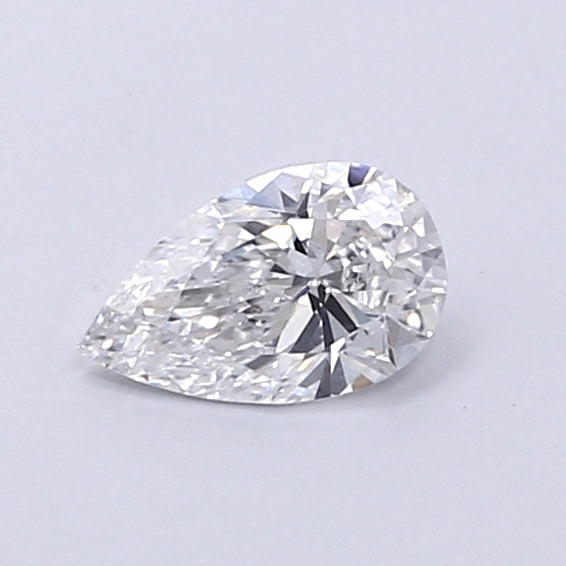 0.38 Carat Pear Shaped, Very Good Cut, D Color, VS2 Clarity, IGI Certified Lab Grown Diamond