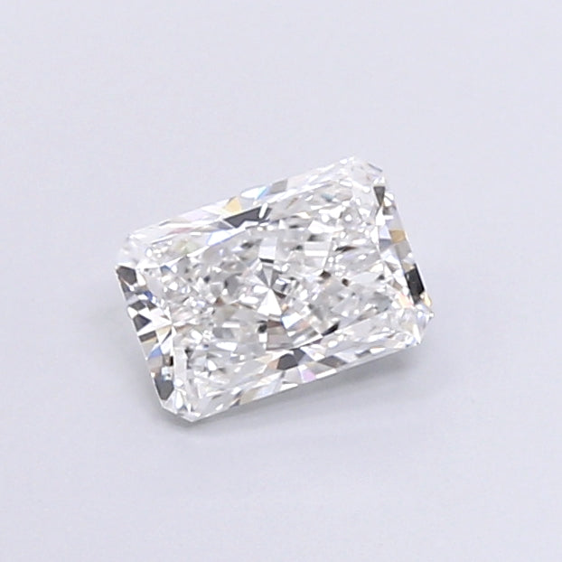 1.12 Carat Radiant Shaped, Very Good Cut, D Color, VVS2 Clarity, IGI Certified Lab Grown Diamond