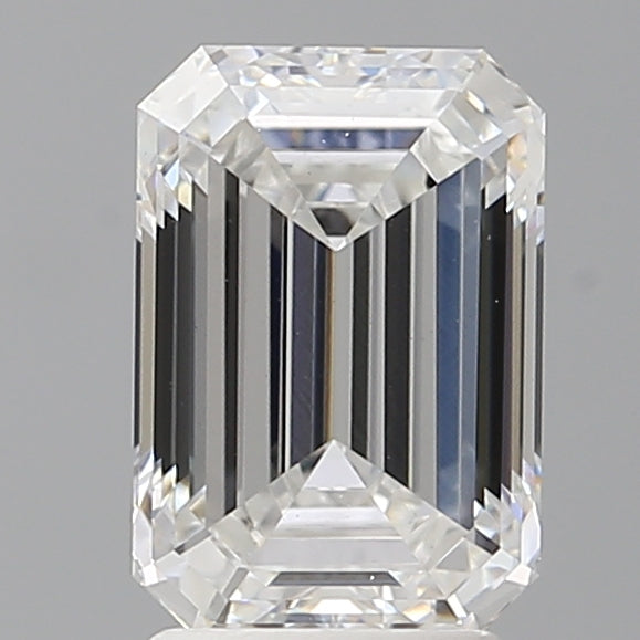 2.60 Carat Emerald Shaped, Ideal Cut, E Color, VVS2 Clarity, IGI Certified Lab Grown Diamond