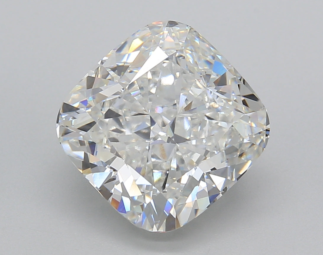 5.00 Carat Cushion Shaped, Excellent Cut, F Color, VVS2 Clarity, IGI Certified Lab Grown Diamond