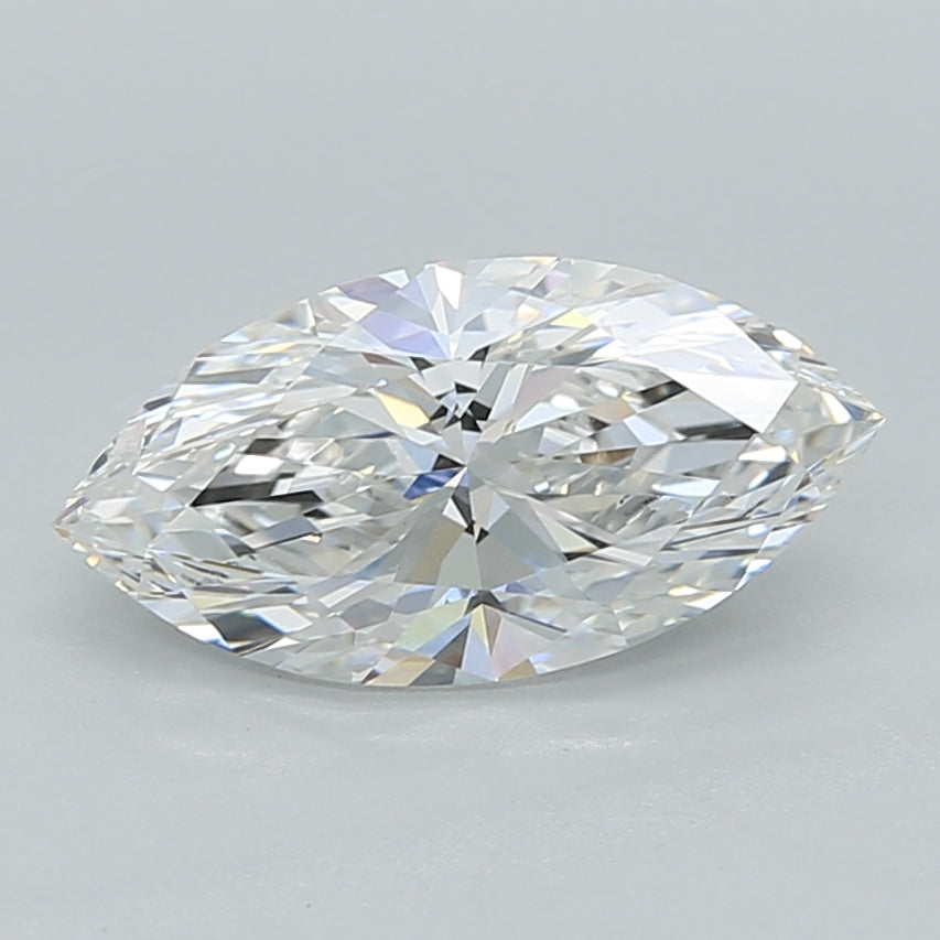 1.55 Carat Marquise Shaped, Excellent Cut, E Color, VVS2 Clarity, IGI Certified Lab Grown Diamond