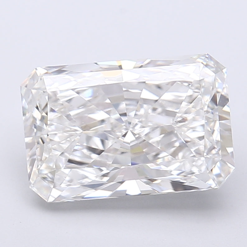 4.26 Carat Radiant Shaped, Very Good Cut, E Color, VVS2 Clarity, IGI Certified Lab Grown Diamond