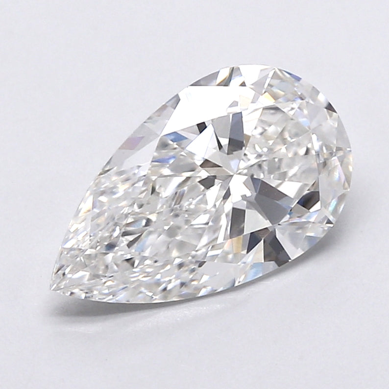 2.23 Carat Pear Shaped, Very Good Cut, F Color, VVS2 Clarity, IGI Certified Lab Grown Diamond