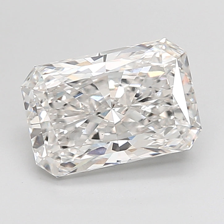 3.02 Carat Radiant Shaped, Excellent Cut, F Color, VS1 Clarity, IGI Certified Lab Grown Diamond