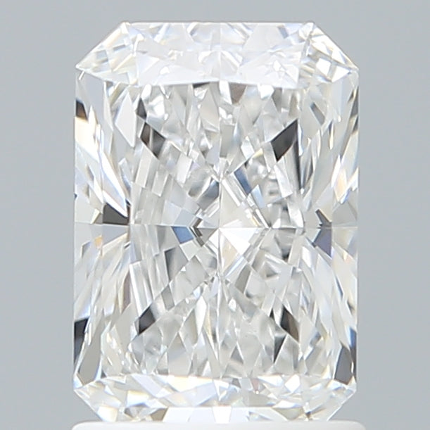 1.55 Carat Radiant Shaped, Ideal Cut, D Color, VVS2 Clarity, IGI Certified Lab Grown Diamond