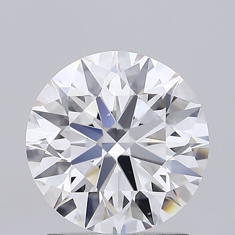 1.54 Carat Round Shaped, Ideal Cut, D Color, VS1 Clarity, IGI Certified Lab Grown Diamond