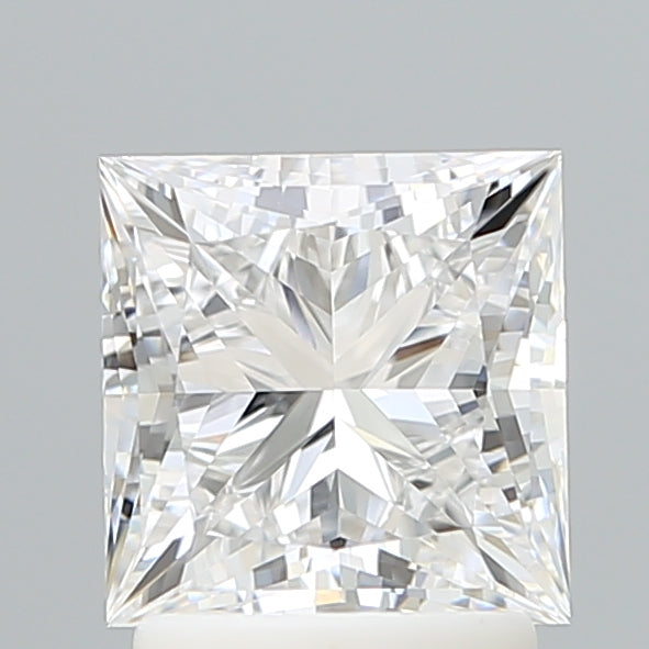 2.13 Carat Princess Shaped, Ideal Cut, D Color, VVS2 Clarity, IGI Certified Lab Grown Diamond