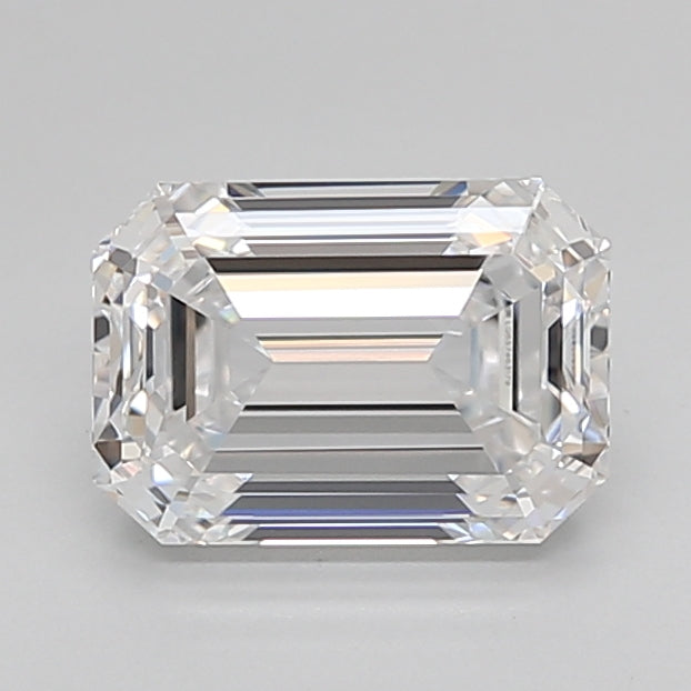 1.63 Carat Emerald Shaped, Ideal Cut, D Color, IF Clarity, IGI Certified Lab Grown Diamond
