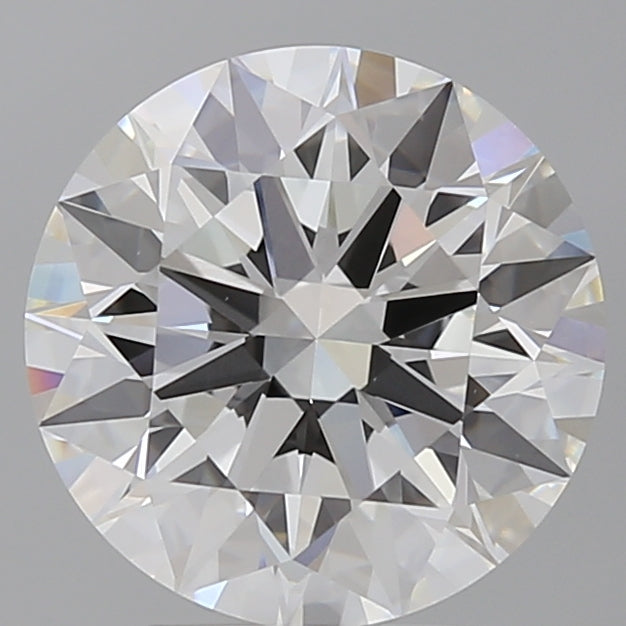 4.09 Carat Round Shaped, Ideal Cut, E Color, VVS2 Clarity, IGI Certified Lab Grown Diamond