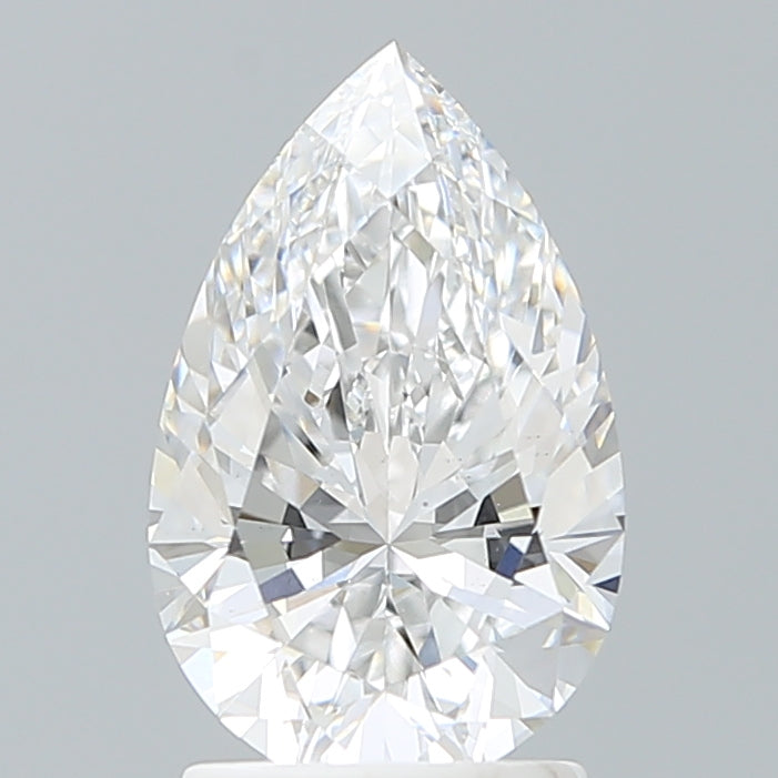 2.06 Carat Pear Shaped, Ideal Cut, D Color, VS1 Clarity, IGI Certified Lab Grown Diamond