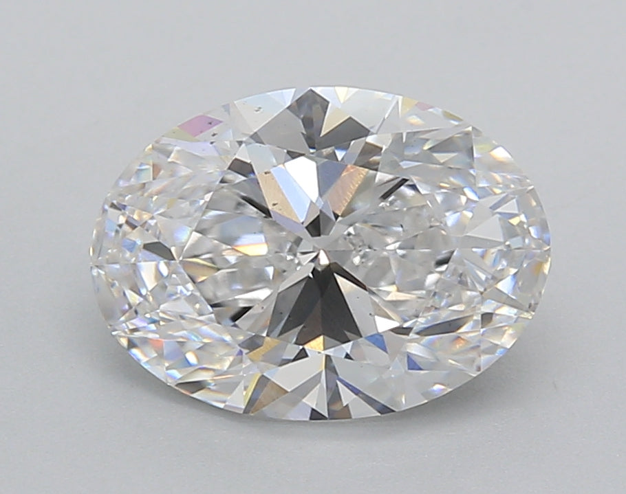2.52 Carat Oval Shaped, Very Good Cut, D Color, VS2 Clarity, IGI Certified Lab Grown Diamond