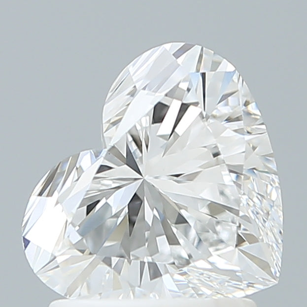 1.60 Carat Heart Shaped, Ideal Cut, D Color, VVS2 Clarity, IGI Certified Lab Grown Diamond