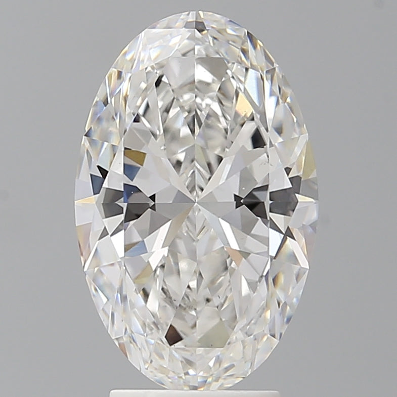 3.50 Carat Oval Shaped, Ideal Cut, F Color, VVS2 Clarity, IGI Certified Lab Grown Diamond