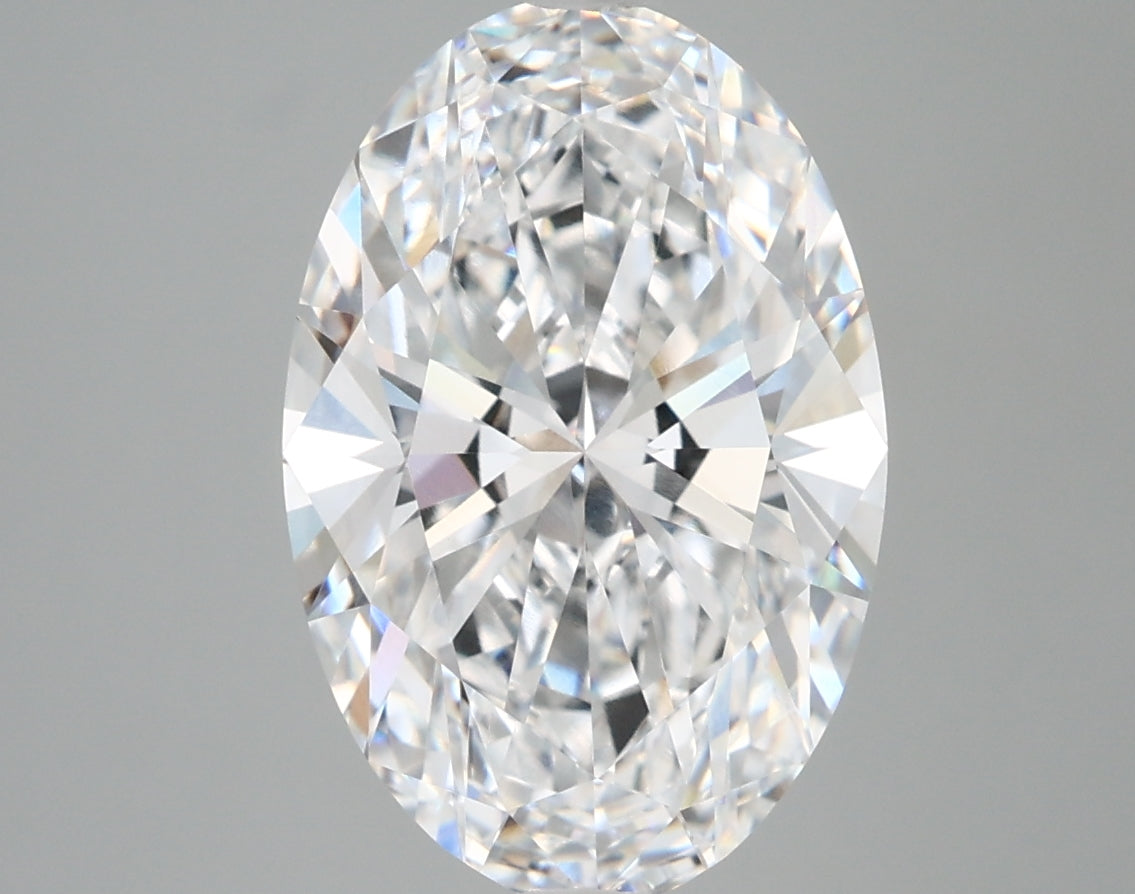 4.25 Carat Oval Shaped, Very Good Cut, D Color, VVS1 Clarity, IGI Certified Lab Grown Diamond