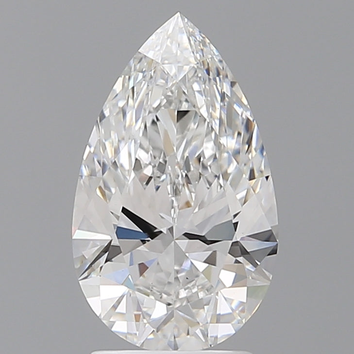 2.58 Carat Pear Shaped, Ideal Cut, E Color, VS1 Clarity, IGI Certified Lab Grown Diamond