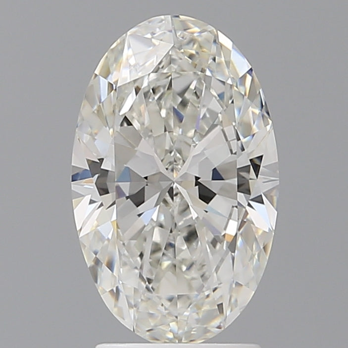 2.55 Carat Oval Shaped, Ideal Cut, G Color, VVS2 Clarity, IGI Certified Lab Grown Diamond