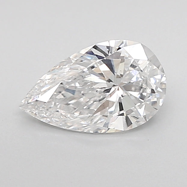 0.77 Carat Pear Shaped, Very Good Cut, D Color, VS1 Clarity, IGI Certified Lab Grown Diamond