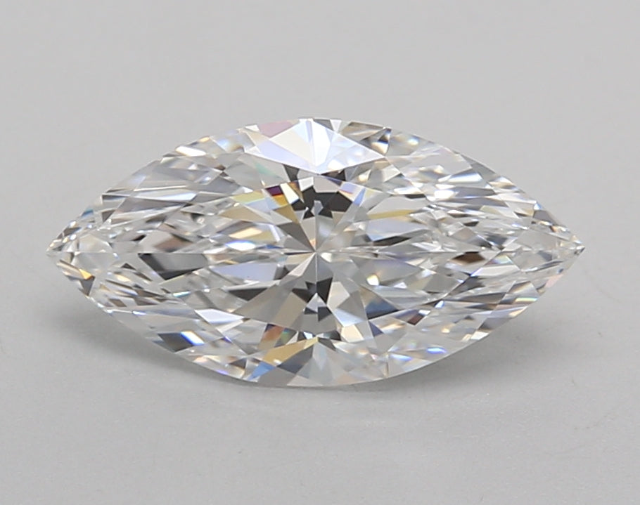 1.52 Carat Marquise Shaped, Excellent Cut, D Color, VVS2 Clarity, IGI Certified Lab Grown Diamond