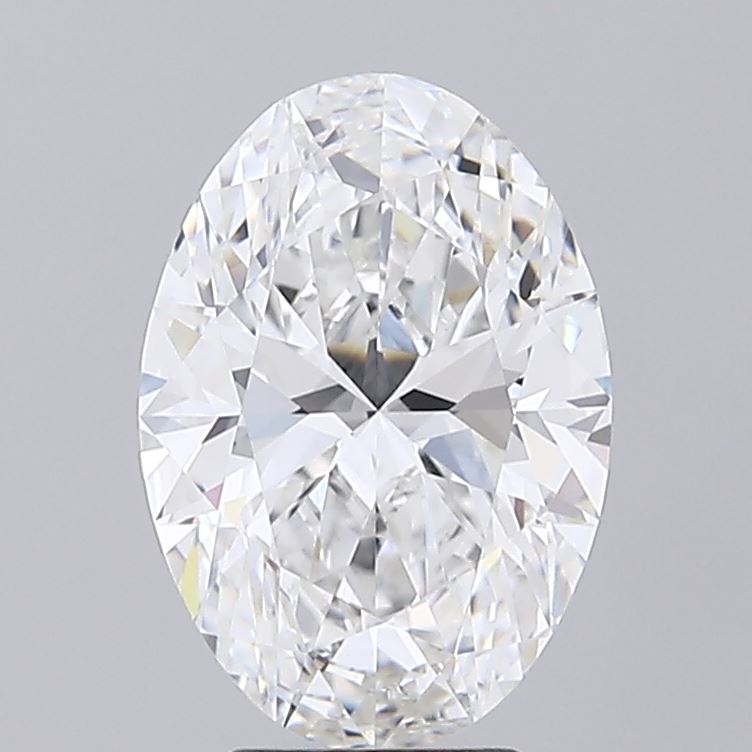 4.06 Carat Oval Shaped, Ideal Cut, E Color, VVS2 Clarity, IGI Certified Lab Grown Diamond