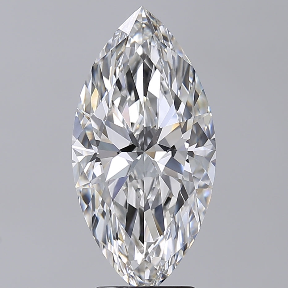 4.01 Carat Marquise Shaped, Very Good Cut, F Color, VVS2 Clarity, IGI Certified Lab Grown Diamond