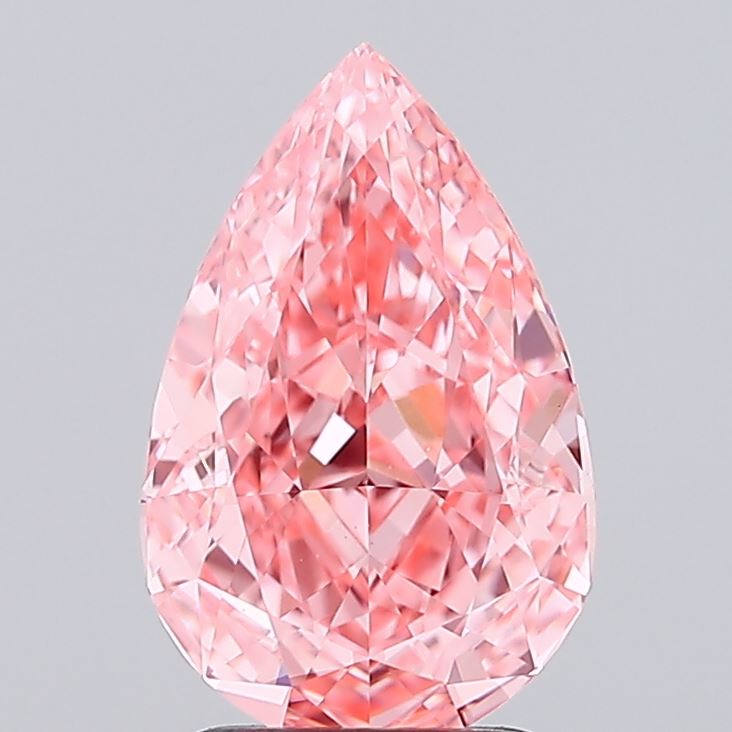 2.50 Carat Pear Shaped, Ideal Cut, VVS2 Clarity, IGI Certified Lab Grown Diamond