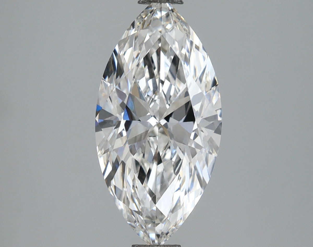 2.08 Carat Marquise Shaped, Excellent Cut, E Color, VVS2 Clarity, IGI Certified Lab Grown Diamond