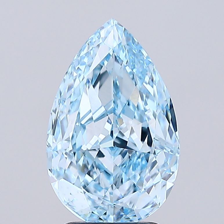 3.18 Carat Pear Shaped, Ideal Cut, VVS2 Clarity, IGI Certified Lab Grown Diamond