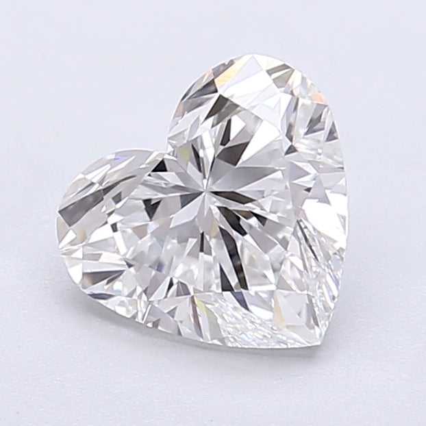 1.46 Carat Heart Shaped, Very Good Cut, D Color, VVS2 Clarity, IGI Certified Lab Grown Diamond