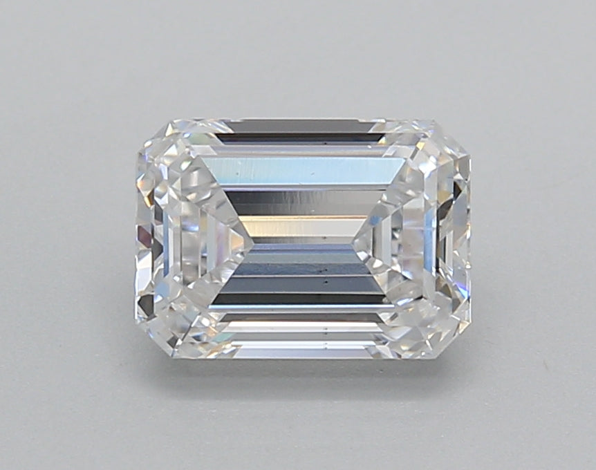 1.51 Carat Emerald Shaped, Excellent Cut, D Color, VS2 Clarity, IGI Certified Lab Grown Diamond