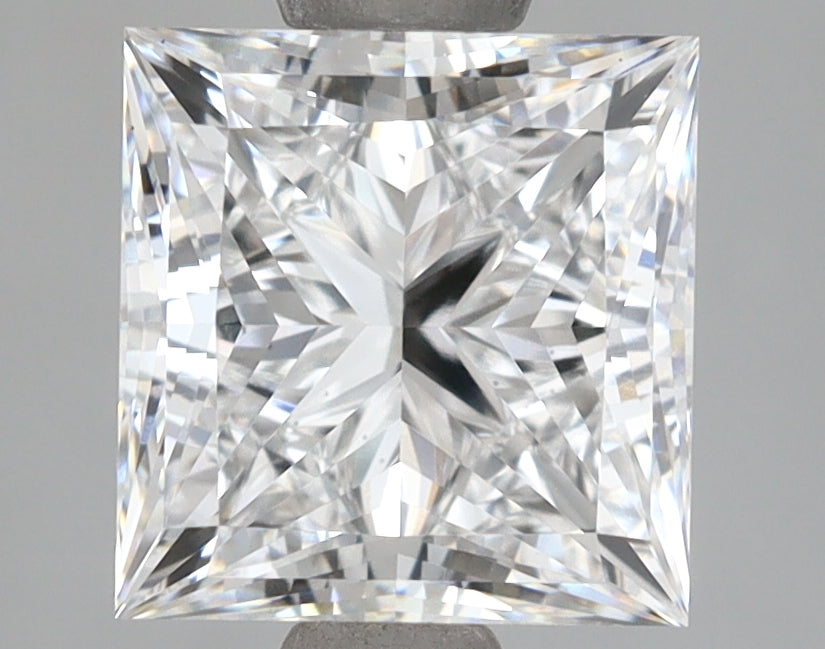 2.40 Carat Princess Shaped, Ideal Cut, D Color, VS1 Clarity, IGI Certified Lab Grown Diamond