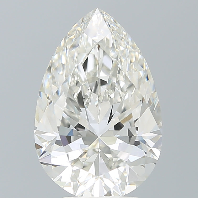 5.02 Carat Pear Shaped, Ideal Cut, G Color, VS1 Clarity, IGI Certified Lab Grown Diamond