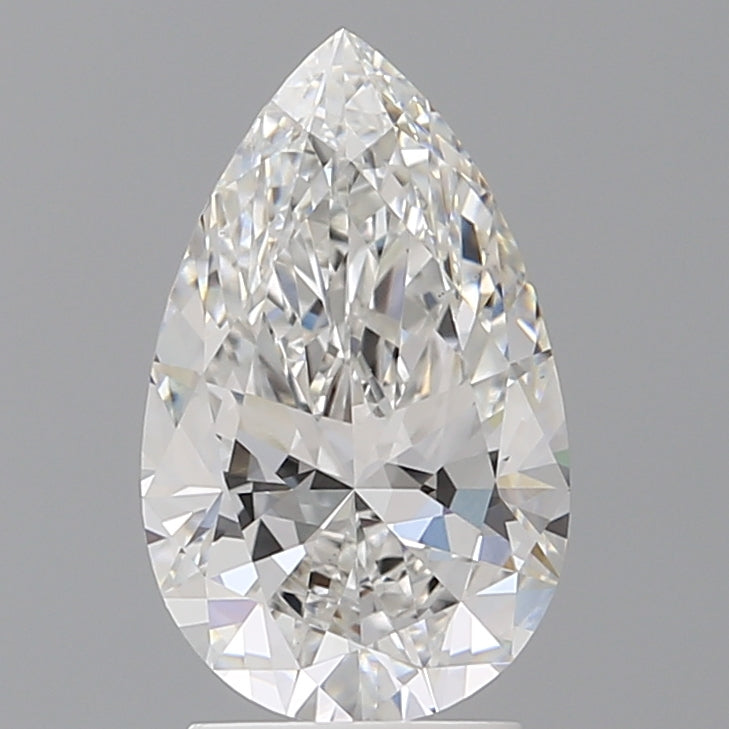 2.60 Carat Pear Shaped, Ideal Cut, E Color, VS1 Clarity, IGI Certified Lab Grown Diamond