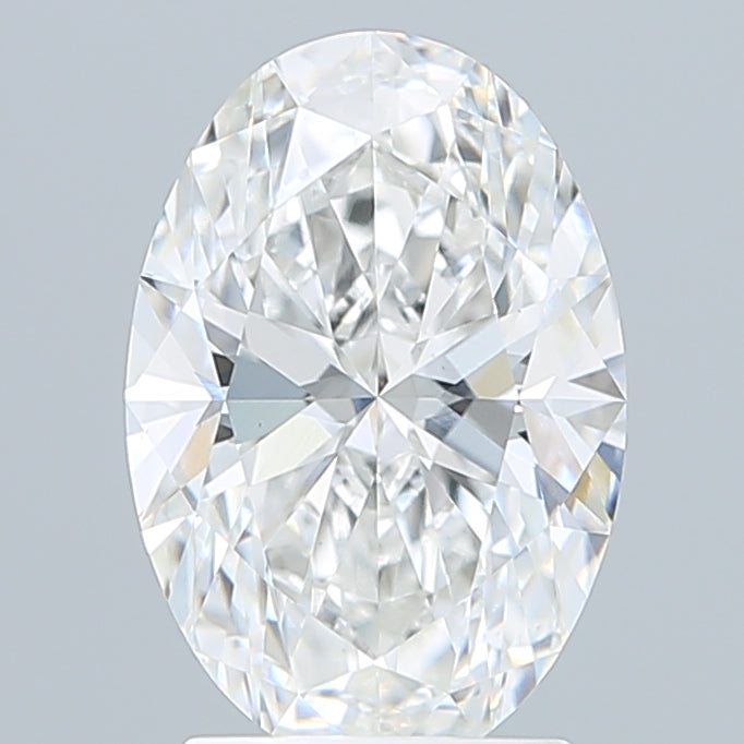 2.52 Carat Oval Shaped, Ideal Cut, F Color, VS1 Clarity, IGI Certified Lab Grown Diamond