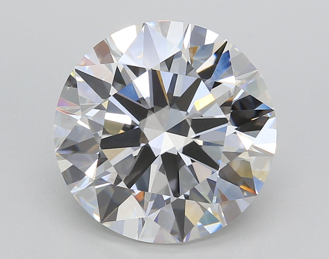 6.02 Carat Round Shaped, Ideal Cut, E Color, VVS2 Clarity, IGI Certified Lab Grown Diamond