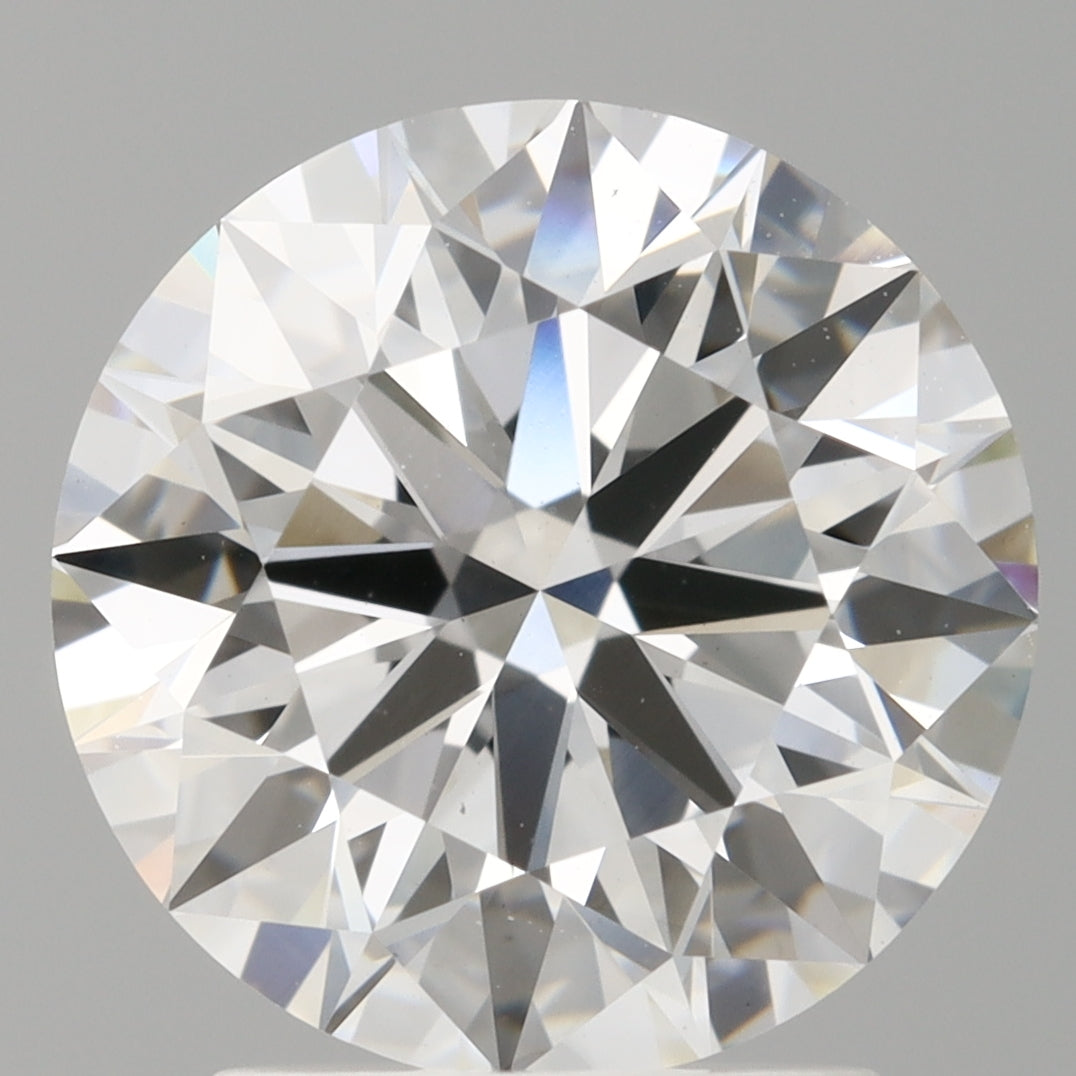 2.56 Carat Round Shaped, Ideal Cut, E Color, VS1 Clarity, IGI Certified Lab Grown Diamond