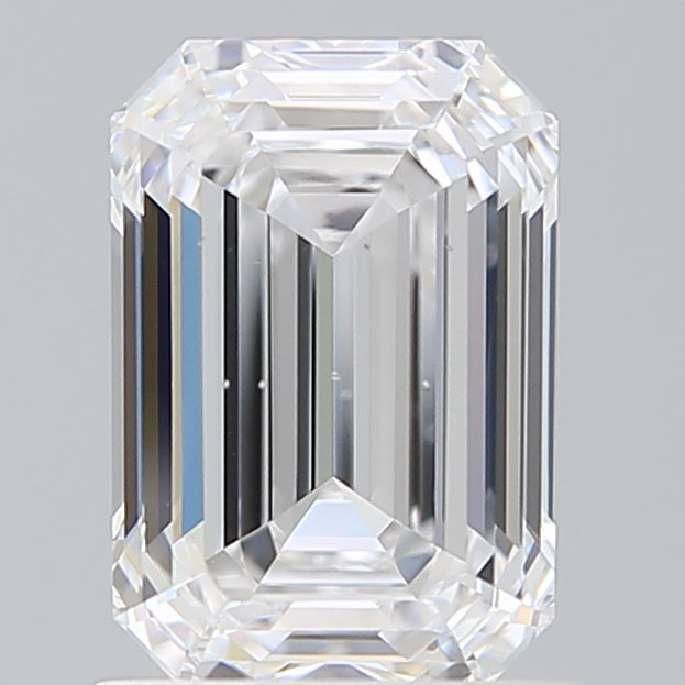 1.51 Carat Emerald Shaped, Ideal Cut, D Color, VS2 Clarity, IGI Certified Lab Grown Diamond