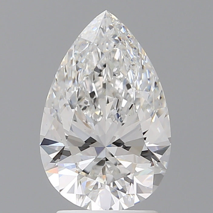 2.54 Carat Pear Shaped, Ideal Cut, E Color, VS1 Clarity, IGI Certified Lab Grown Diamond