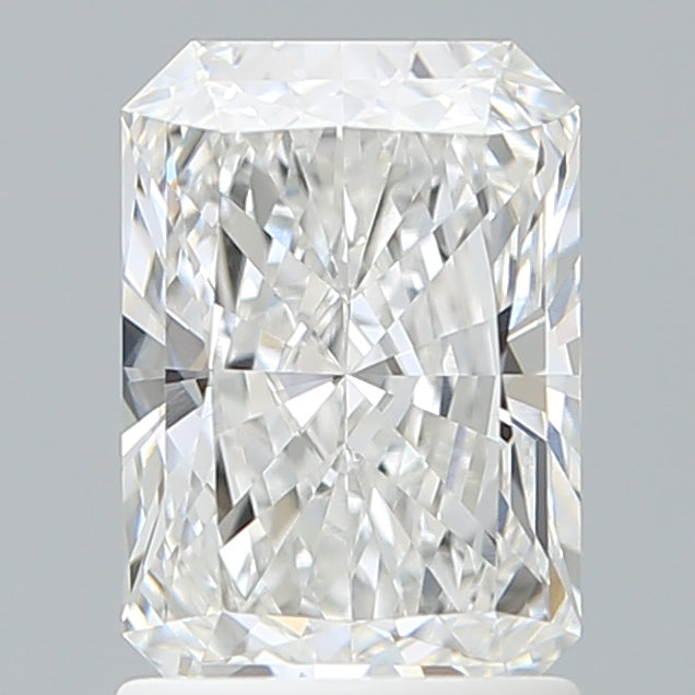 1.59 Carat Radiant Shaped, Ideal Cut, E Color, VVS1 Clarity, IGI Certified Lab Grown Diamond
