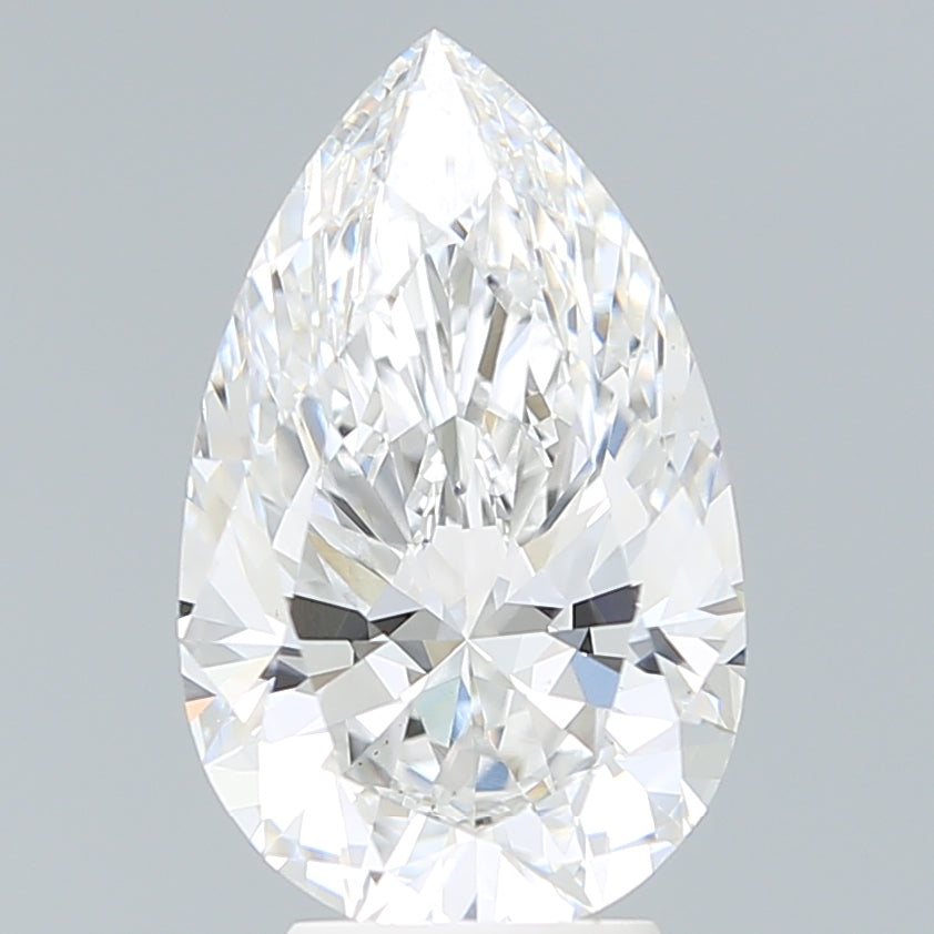 4.58 Carat Pear Shaped, Ideal Cut, E Color, VS1 Clarity, IGI Certified Lab Grown Diamond